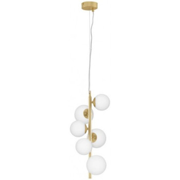 Lustra Nova Luce Odillia, auriu, sticla, 6XG9, D.28 cm, 9028860