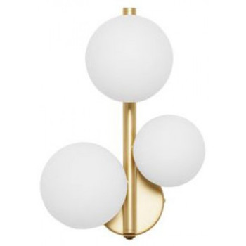 Aplica Nova Luce Odillia, auriu, sticla, G9, 3x5W, H.32 cm, 9028862