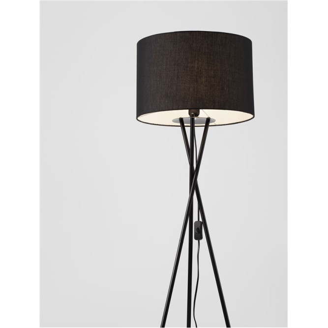 Lampadar de interior Retro - Art. 9050160, Nova Luce, Negru