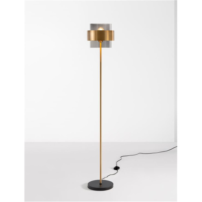 Lampadar de interior Sianna - Art. 9236410, Nova Luce, Auriu/Fumuriu