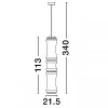 Suspensie de interior Anapnoe touchless - Art. 9695284, Nova Luce, negru