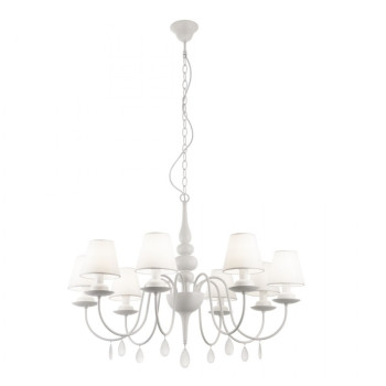 Candelabru de interior ELIZEE - Art. IEL C8 01 01, Incanti, Alb mat
