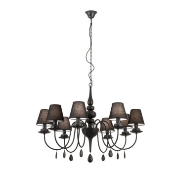 Candelabru de interior ELIZEE - Art. IEL C8 22 06, Incanti, Negru mat