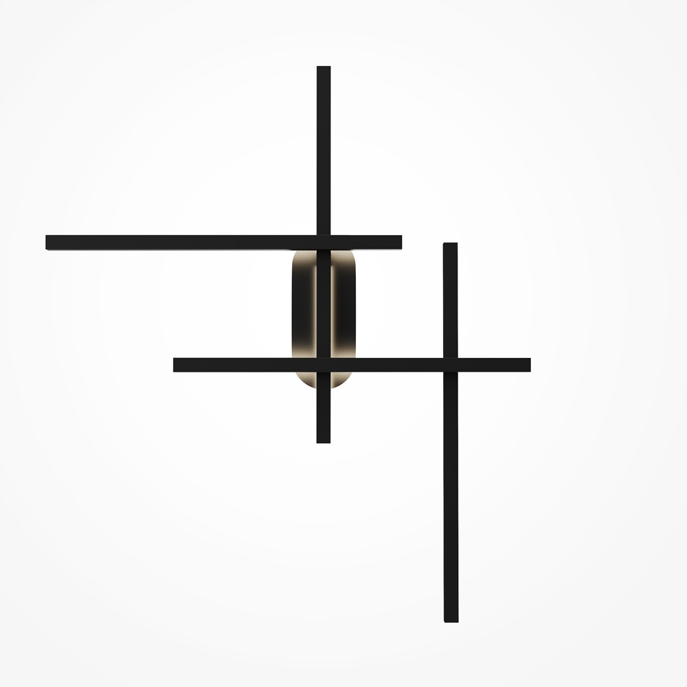 Aplică de interior Halo - Art. MOD248WL-L24BK, Maytoni, Negru