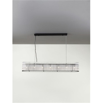 Suspensie de interior Barok - Art. 9006057, Nova Luce, Negru/Transparent