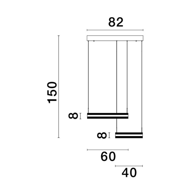 Suspensie de interior Agos dimabil - Art. 9054445, Nova Luce, Auriu/Transparent