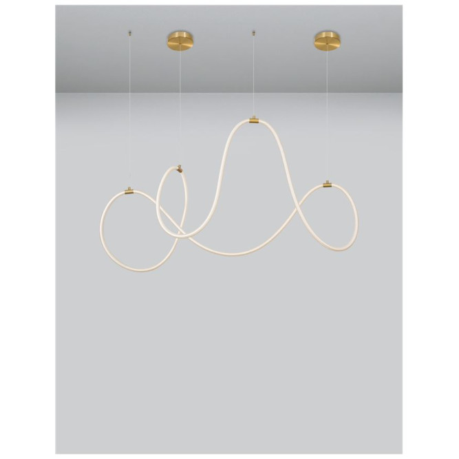 Suspensie de interior Cerelia - Art. 9082093, Nova Luce, Auriu/Alb