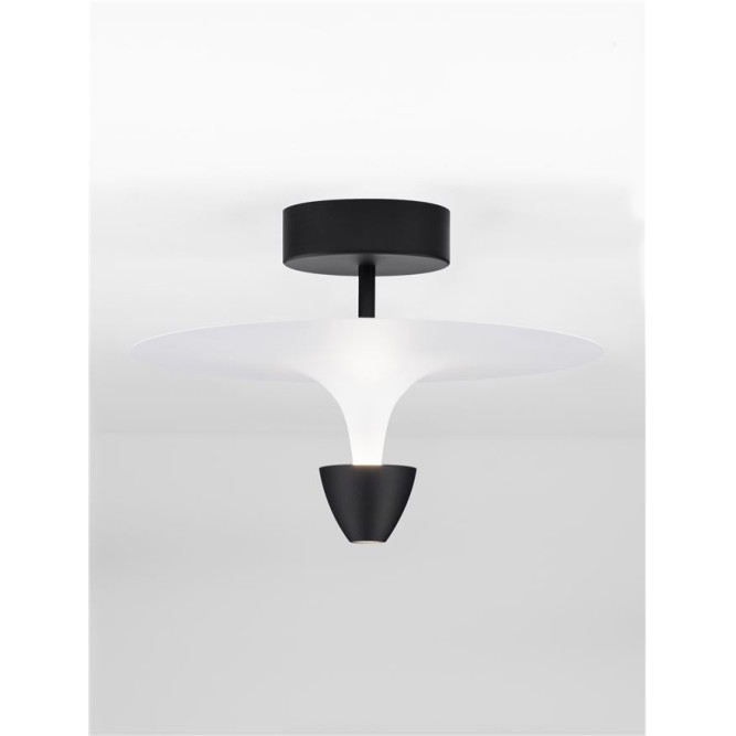 Plafonieră de interior Luet - Art. 9186700, Nova Luce, Alb/Negru