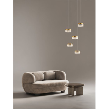 Suspensie de interior Bion - Art. 9186942, Nova Luce, Auriu/Transparent