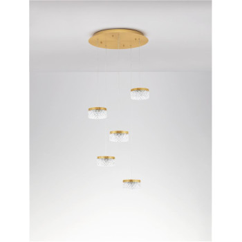 Suspensie de interior Bion - Art. 9186942, Nova Luce, Auriu/Transparent
