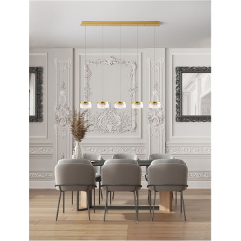 Suspensie de interior Bion - Art. 9186943, Nova Luce, Auriu/Transparent