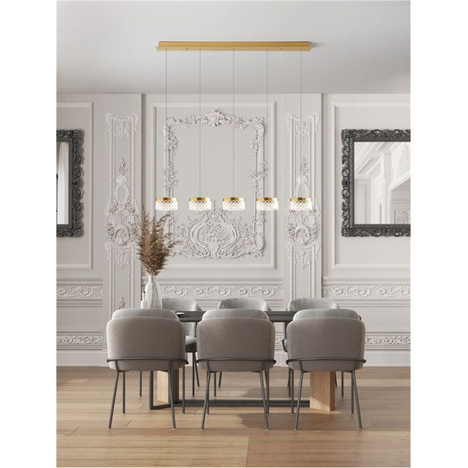 Suspensie de interior Bion - Art. 9186943, Nova Luce, Auriu/Transparent