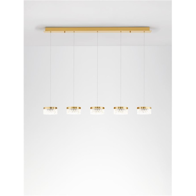 Suspensie de interior Bion - Art. 9186943, Nova Luce, Auriu/Transparent