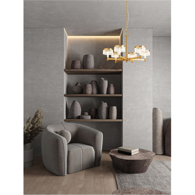 Suspensie de interior Bion - Art. 9186944, Nova Luce, Auriu/Transparent