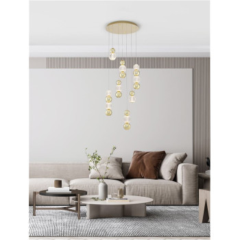 Suspensie de interior Brille - Art. 9511060, Nova Luce, Auriu