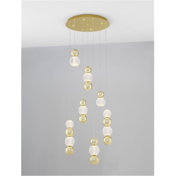 Suspensie de interior Brille - Art. 9511060, Nova Luce, Auriu