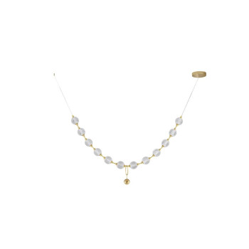 Suspensie de interior Brillante - Art. 9695200, Nova Luce, Auriu/Transparent