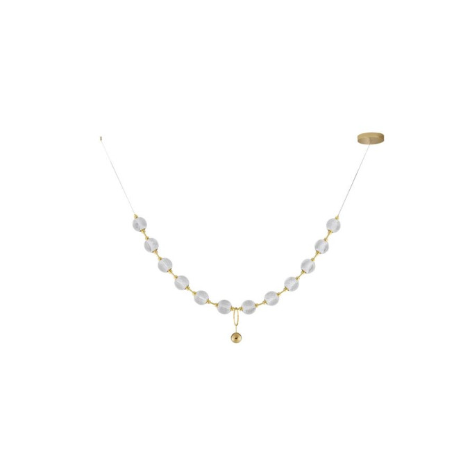 Suspensie de interior Brillante - Art. 9695200, Nova Luce, Auriu/Transparent