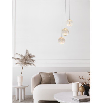 Suspensie de interior Brillante - Art. 9695208, Nova Luce, Auriu/Transparent