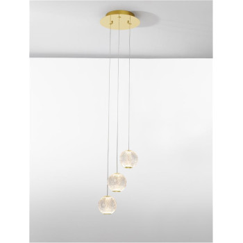 Suspensie de interior Brillante - Art. 9695208, Nova Luce, Auriu/Transparent