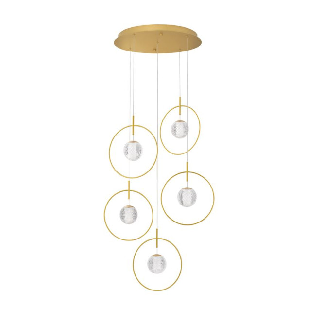 Suspensie de interior Atos - Art. 9695235, Nova Luce, Auriu/Transparent