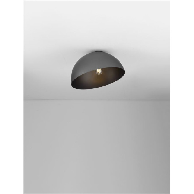 Plafonieră de interior Onia - Art. 9695313, Nova Luce, Gri/Negru