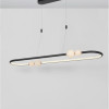 Suspensie de interior Celia - Art. 9820603, Nova Luce, Negru/Alb, telecomandă inclusă