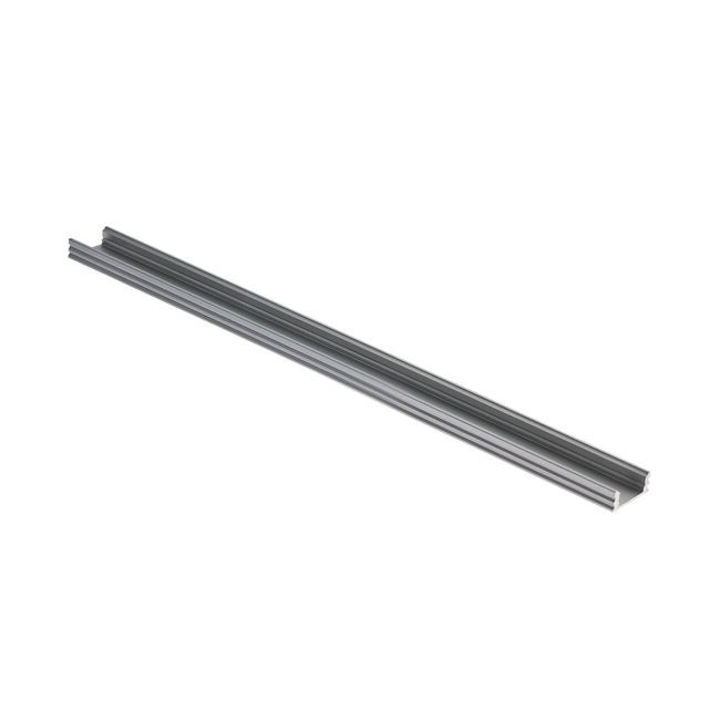 Profil din aluminiu alb pentru instalarea și răcirea benzilor flexibile cu LED-uri, 2m + dispersor + 2 elemente terminale + 3 elemente fixare
