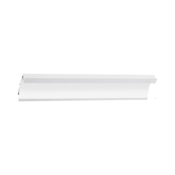 Profil din aluminiu alb mat pentru instalarea și răcirea benzilor flexibile cu LED-uri, 2m