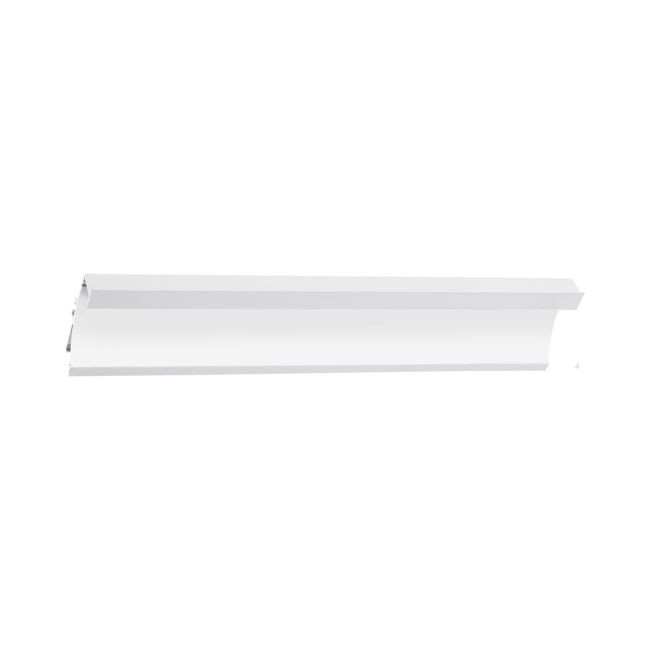 Profil din aluminiu alb mat pentru instalarea și răcirea benzilor flexibile cu LED-uri, 2m