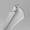 Profil din aluminiu alb pentru instalarea și răcirea benzilor flexibile cu LED-uri + dispersor + 2 elemente terminale