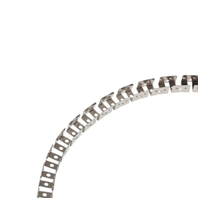 Accesoriu flexibil din oțel cromat pentru fixarea benzilor XSNAKE 10X10, 1m