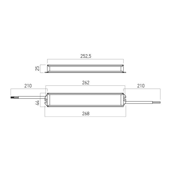 DRIVER NARROW TC 24V 300W IP67