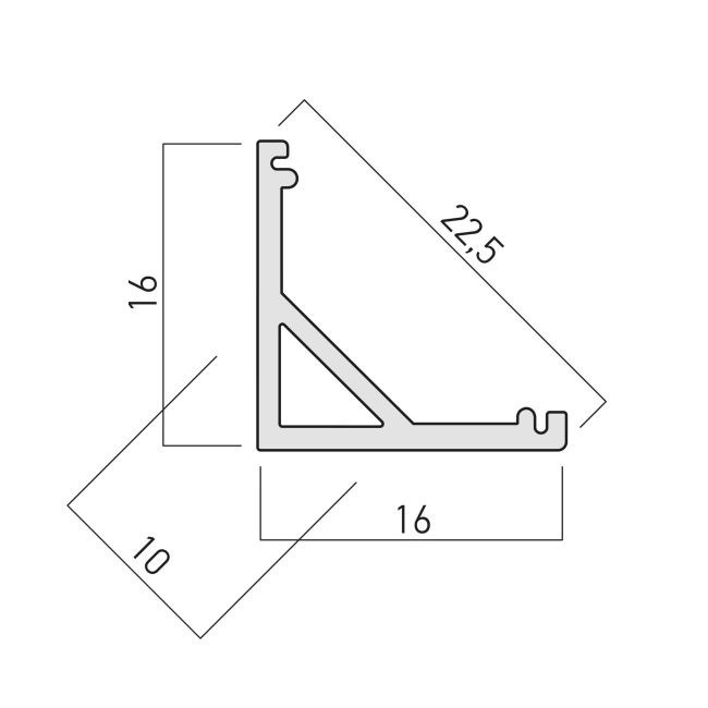 Profil din aluminiu alb pentru instalarea și răcirea benzilor flexibile cu LED-uri, 3m + 2 dispersoare + 2 elemente terminale + 3 elemente fixare