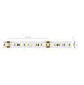Bandă flexibilă LED XRIBO IP66 5m/rolă 12W/m 128 LED/m 24V DC 2700K CRI.80 >115°