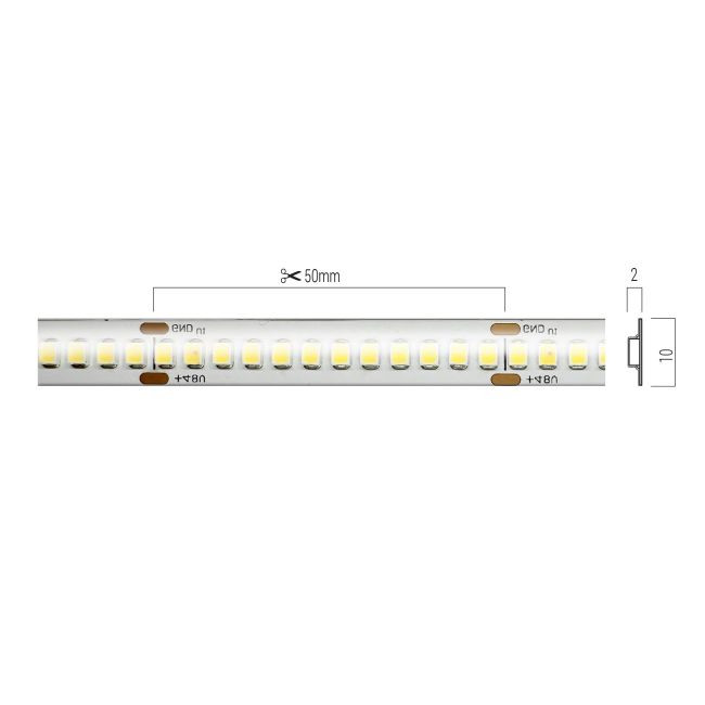 Bandă flexibilă LED XRIBO IP66 15m/rolă 20W/m 240 LED/m 48V DC 4000K CRI.90 >120dgr