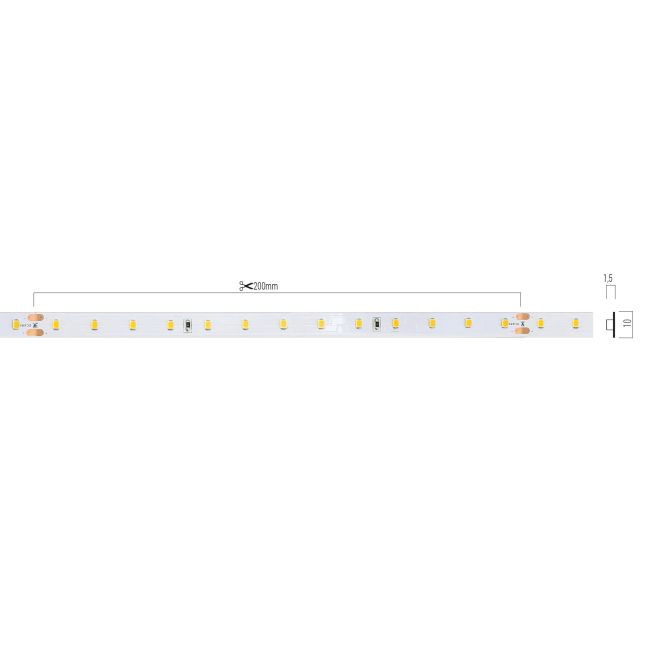 Bandă flexibilă LED XRIBO IP20 15m/rolă 6W/m 65 LED/m 48V DC 2700K CRI.90 >120dgr