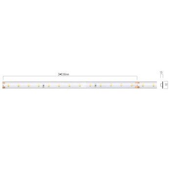 Bandă flexibilă LED XRIBO IP66 15m/rolă 5W/m 65 LED/m 48V DC 4000K CRI.90 >120dgr