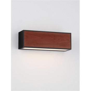 Aplică de exterior Brown solar cu senzor - Art. 9030583, Nova Luce, Maro/Negru