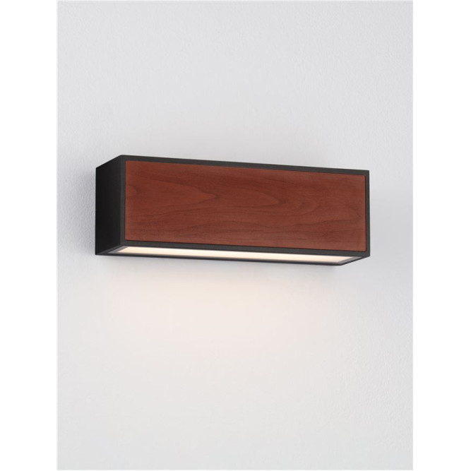 Aplică de exterior Brown solar cu senzor - Art. 9030583, Nova Luce, Maro/Negru