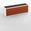 Aplică de exterior Brown solar cu senzor - Art. 9030585, Nova Luce, Maro/Alb