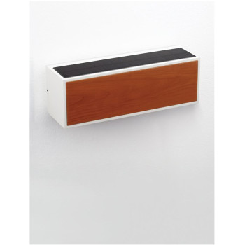 Aplică de exterior Brown solar cu senzor - Art. 9030585, Nova Luce, Maro/Alb