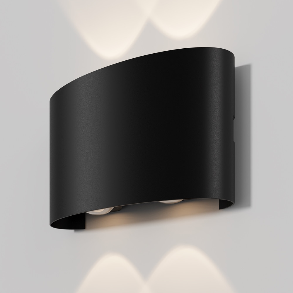 Aplică de exterior Strato - Art. O417WL-L4B3K, Maytoni, Negru, IP54