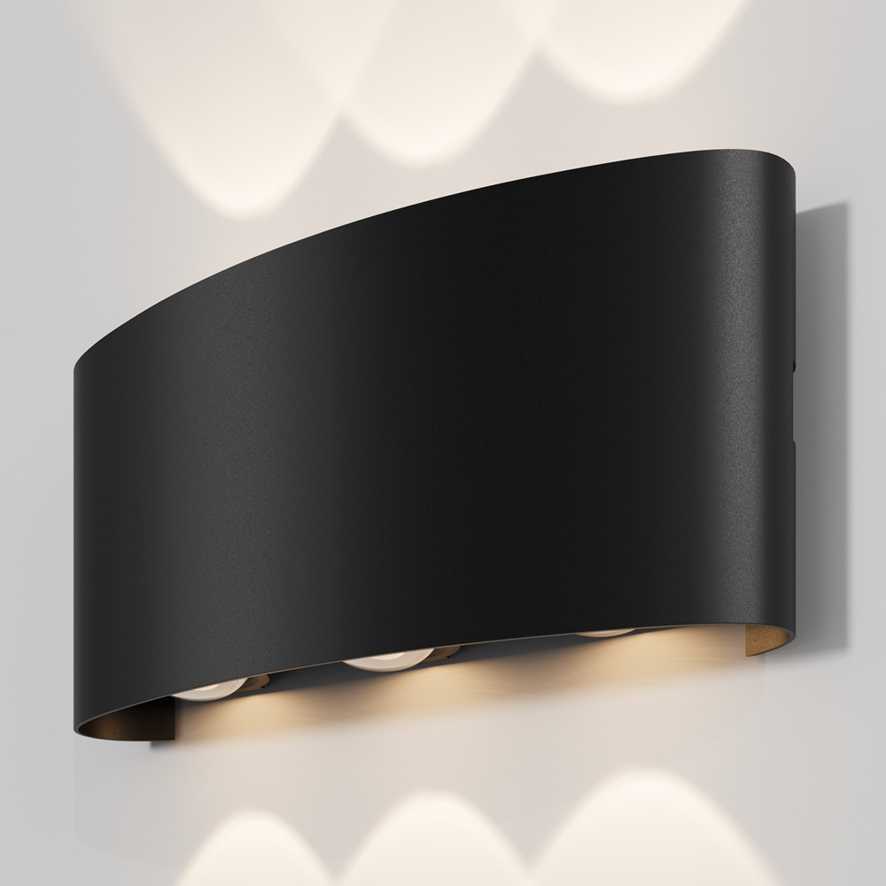 Aplică de exterior Strato - Art. O417WL-L6B3K, Maytoni, Negru, IP54