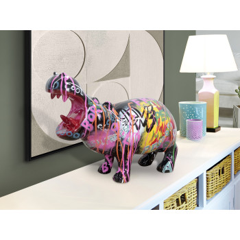 Figurină HIPPO, GRAFFITI - Art. 299329, Schuller, Multicolor