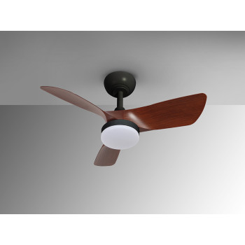 Ventilator TROPIC WALNUT - Art. 319614, Schuller, Negru, Alună