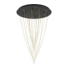 Lustra Eglo Trepuco, metal, negru/alama, LED, 32W, 3060 lumeni, alb cald 3000K, D. 58 cm, 390354