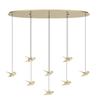 Lustra Eglo Paratebueno, metal, alama, LED, 34W, 4000 lumeni, alb cald 3000K, L. 116 cm, 390397