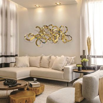 Sculptură decorativă pentru perete MEDUSA - Art. 408493, Schuller, Auriu