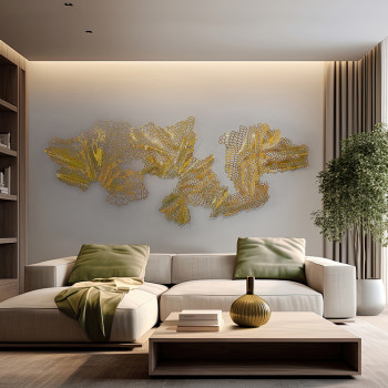 Sculptură decorativă pentru perete DRAKO, - Art. 589536, Schuller, Auriu